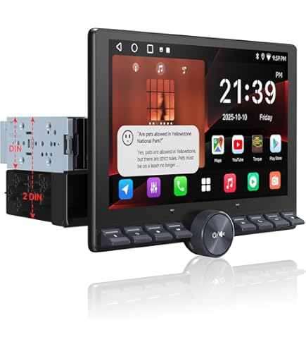 Amazon.com: [2G+64G] 10 inch Android 13 Single Din Touch Screen